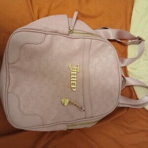 Juicy Couture Pink Backpack Minimalist Design